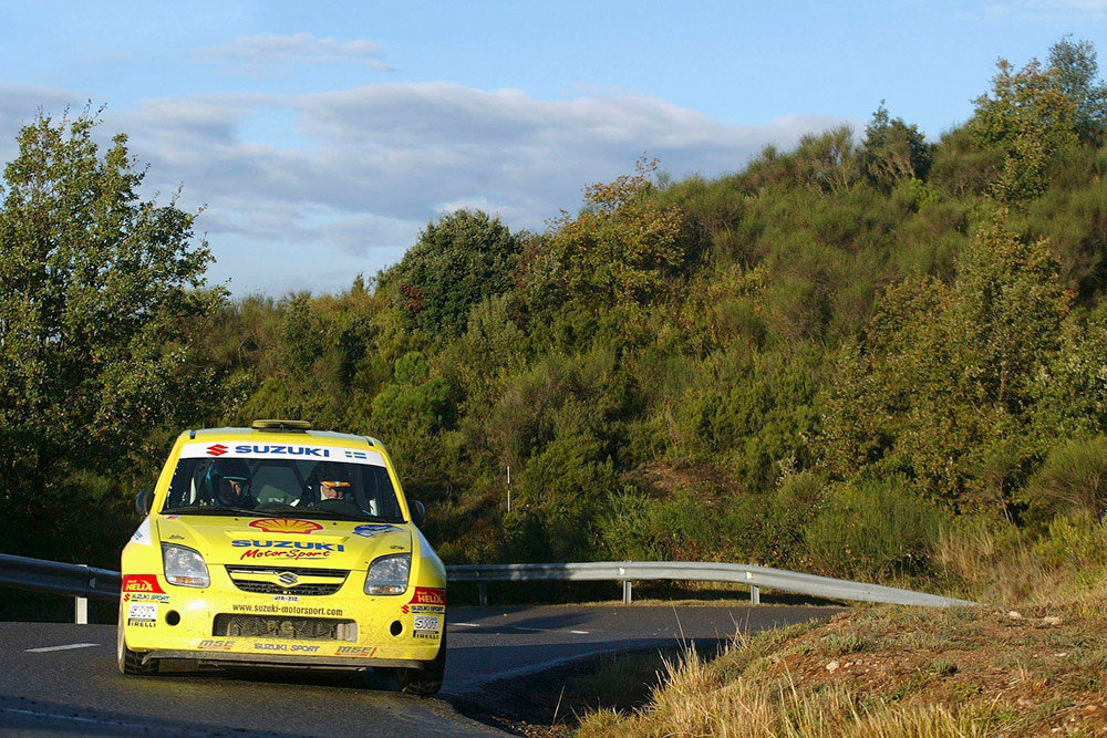 Пер-Гуннар Андерссон и Йонас Андерссон, Suzuki Ignis S1600 (JFR-212), ралли Каталония 2004