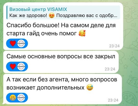 Второй скриншот отзыва о самостоятельной подаче