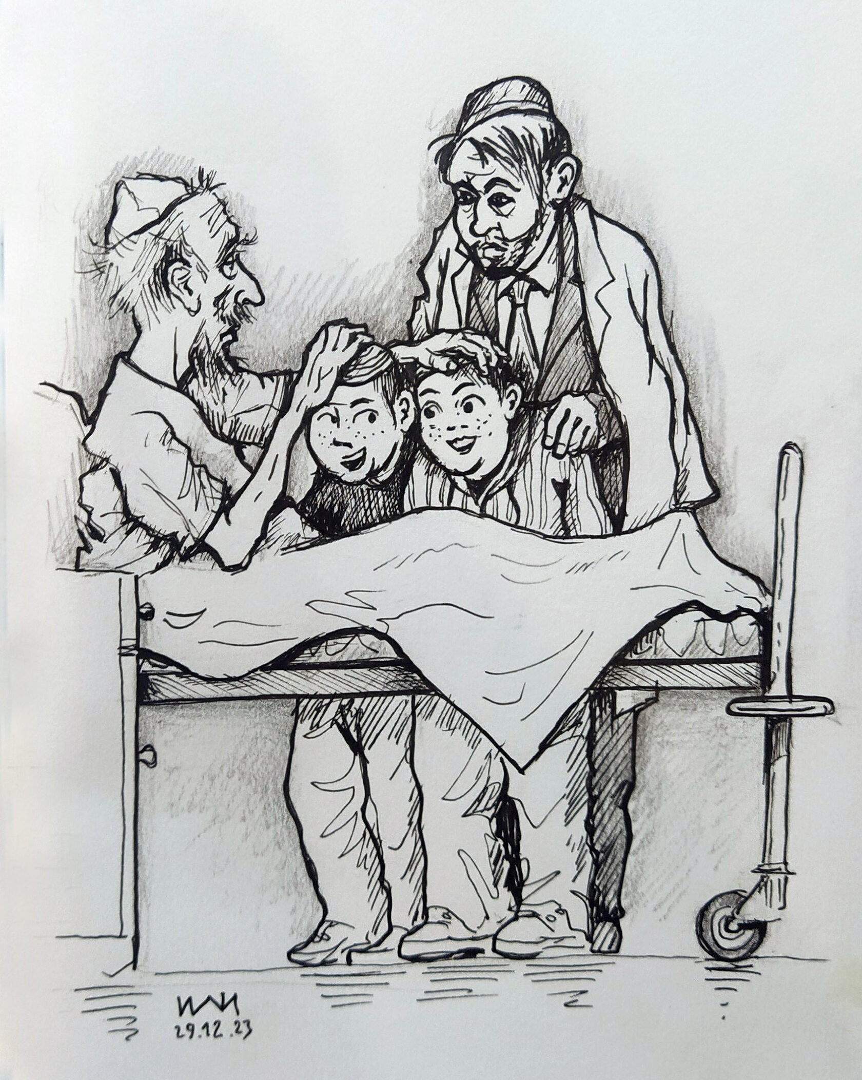 Недельная глава Вайехи - рисунок художника Йосифа Лихтарева.