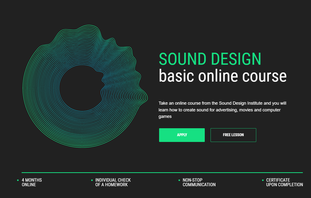 Learning sound design and music online in 4 months Sound Design Institute