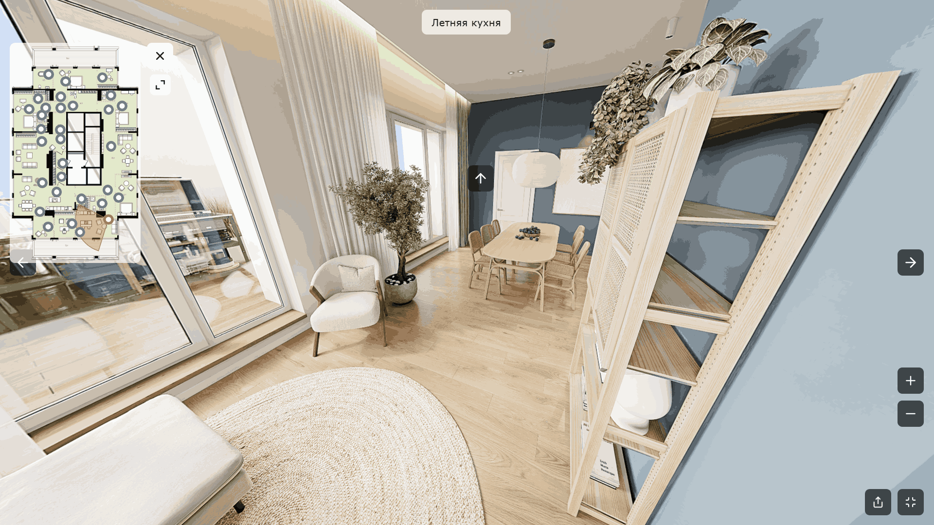 Летняя кухня в самом дорогом пентхаусе в Новосибирске 