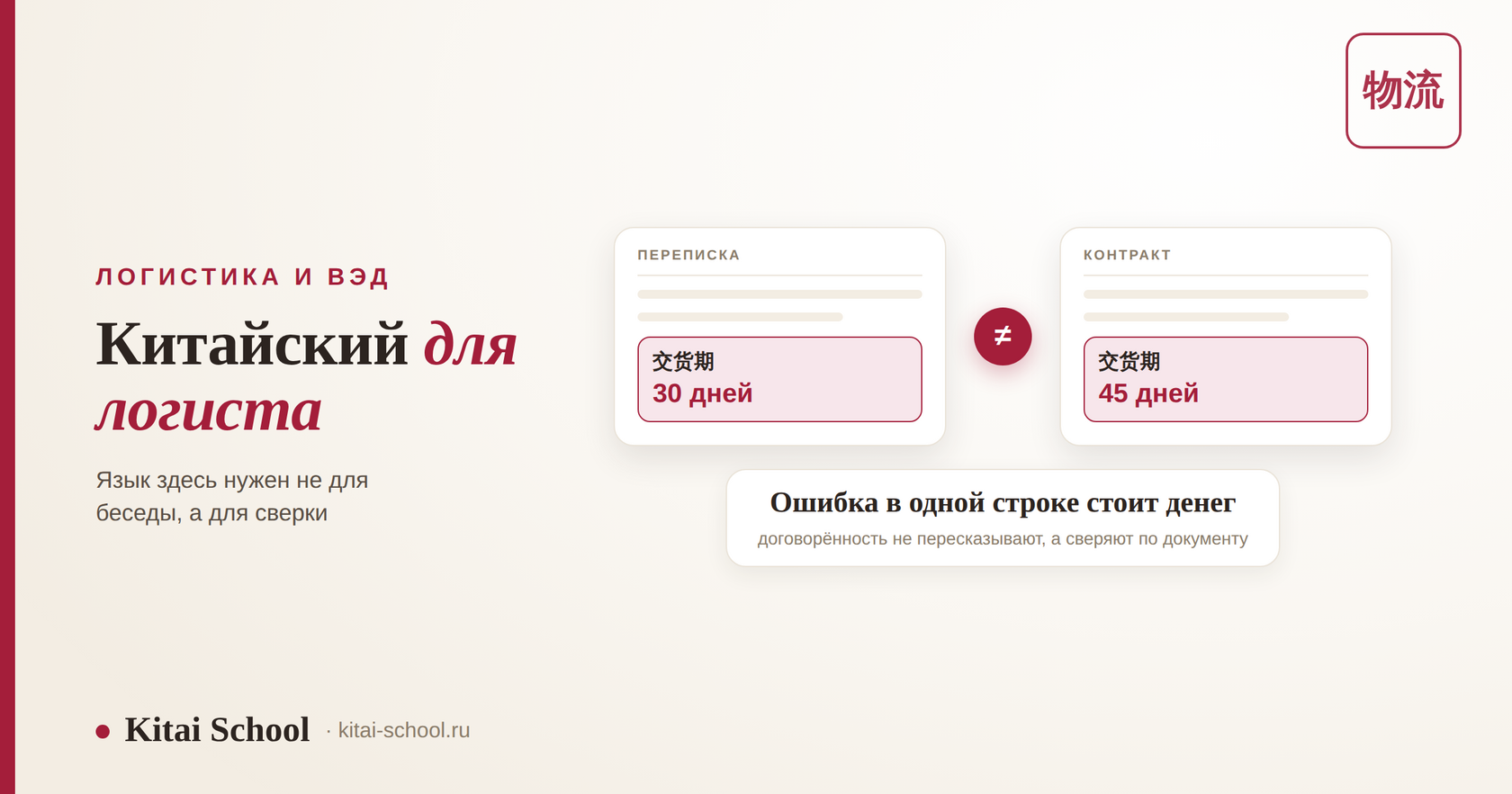 Два документа с разными сроками поставки: расхождение в одной строке