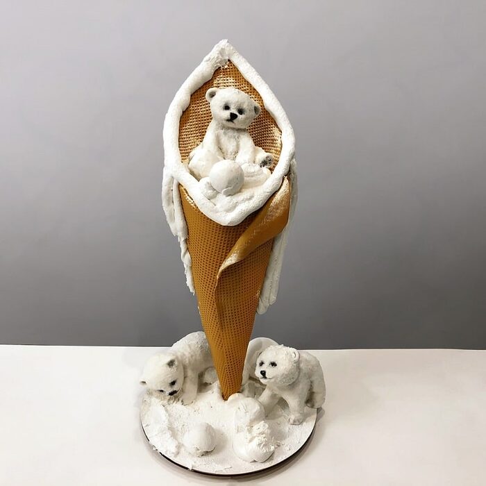 3D-торт Зимний рожок