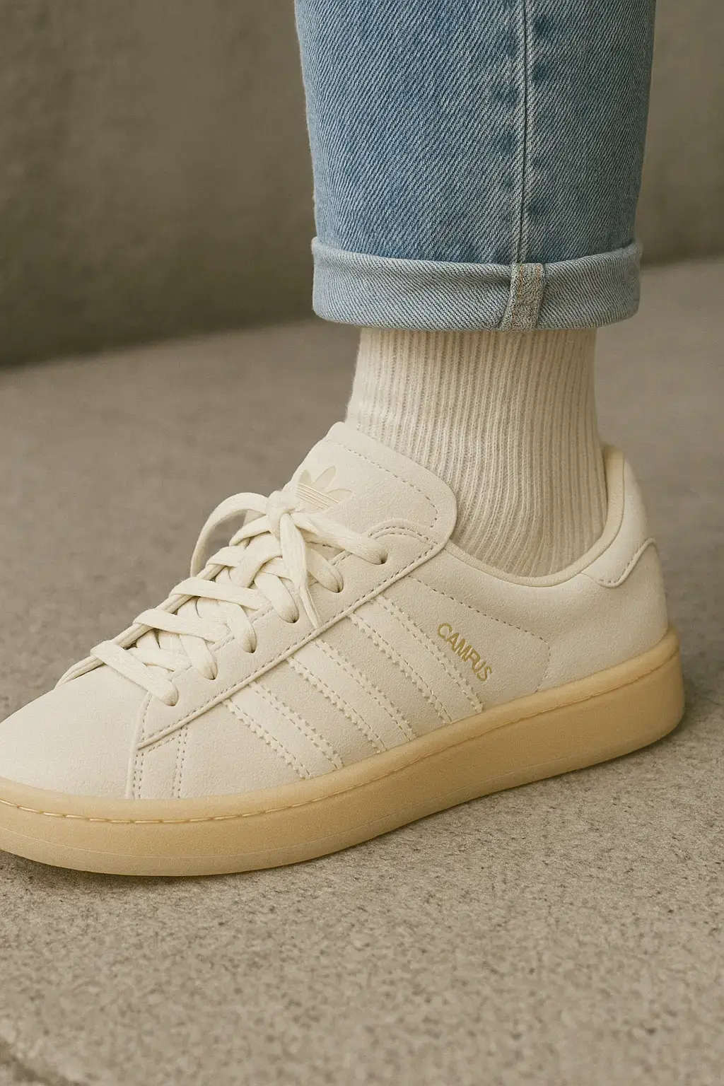 С чем носить Adidas Campus девушкам?
