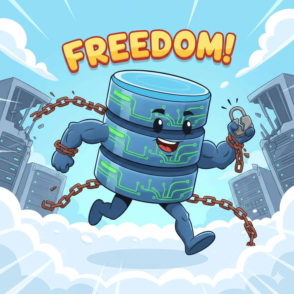 Database breaks the chains and runs to sovereign environment