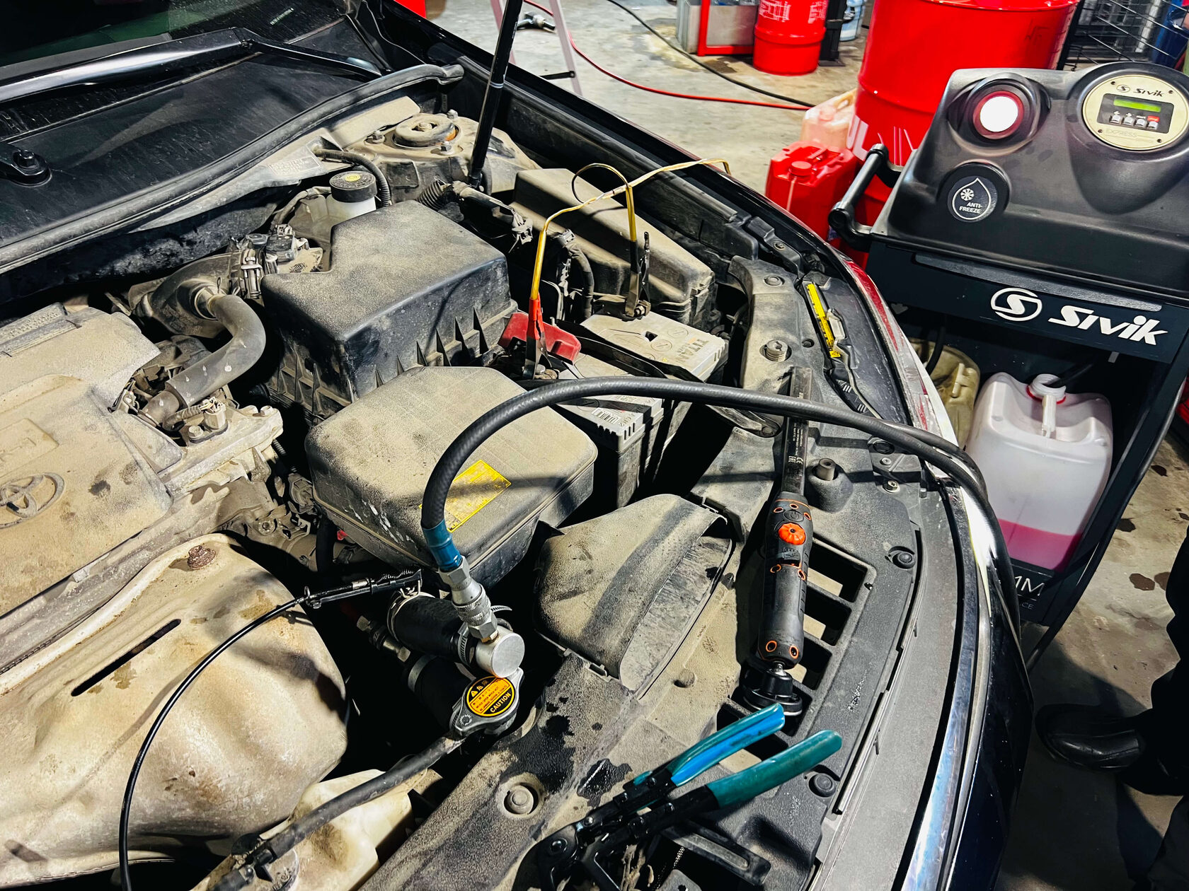 Подключаем станцию по аппаратной замене антифриза