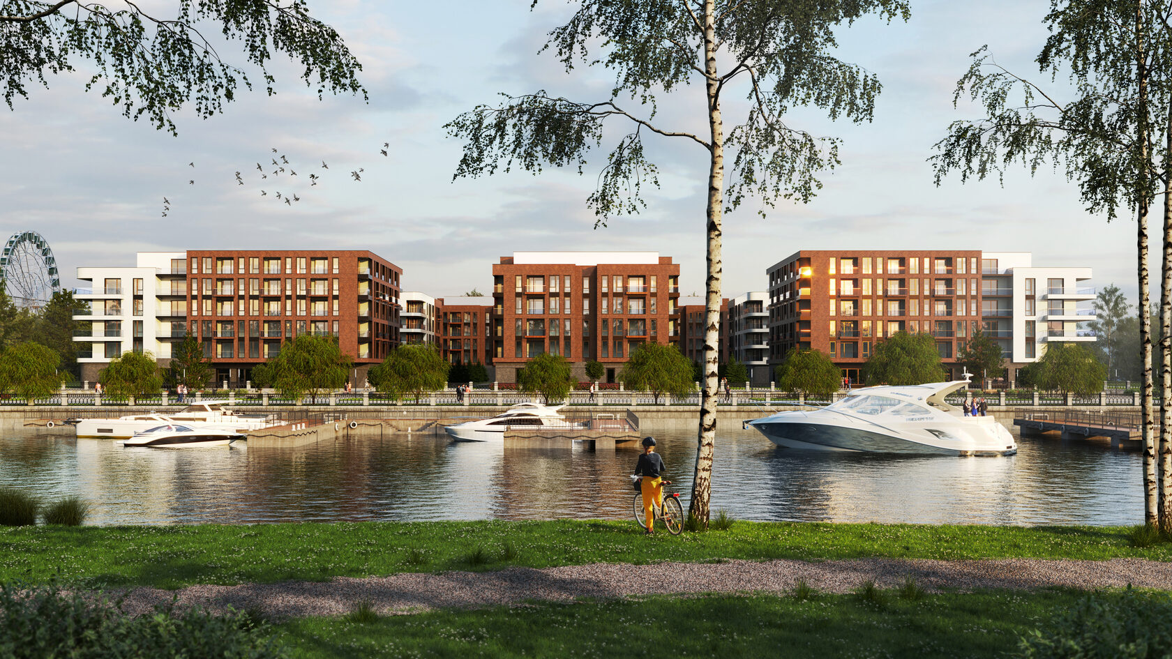 3д визуализация многоквартирного дома, 3д визуализация ЖК