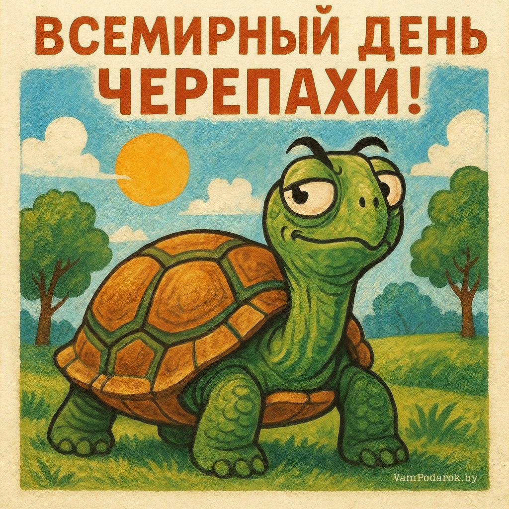 23 мая – Всемирный день черепахи - открытка
