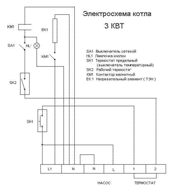 Схема подключения электрокотла ресурс Схема подключения электрокотла ресурс