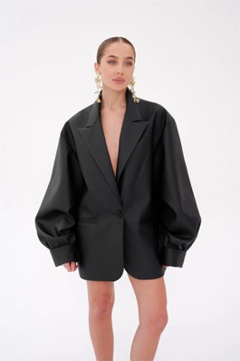 Пальто женское чёрное