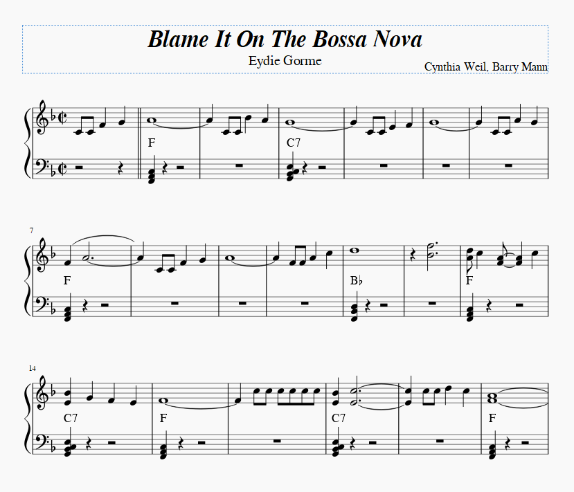 Blame It on the Bossa Nova
