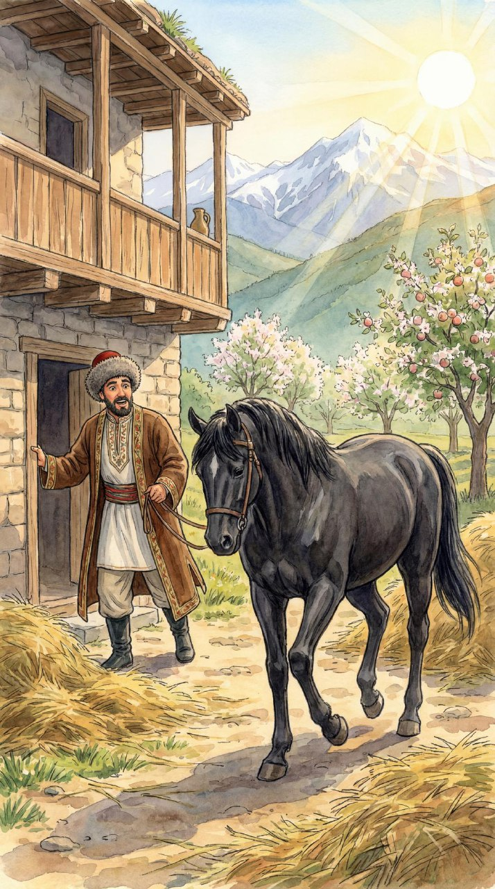 Адыгейская сказка про муллу и гадалку - Гадальщица Бабочка