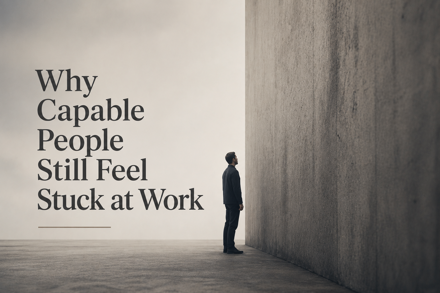 Professional feeling stuck at work despite being competent