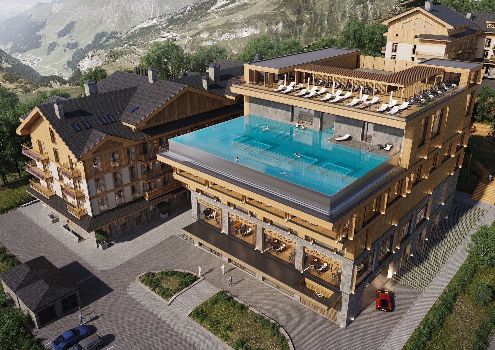 Benefit Chalet — вид на горные вершины