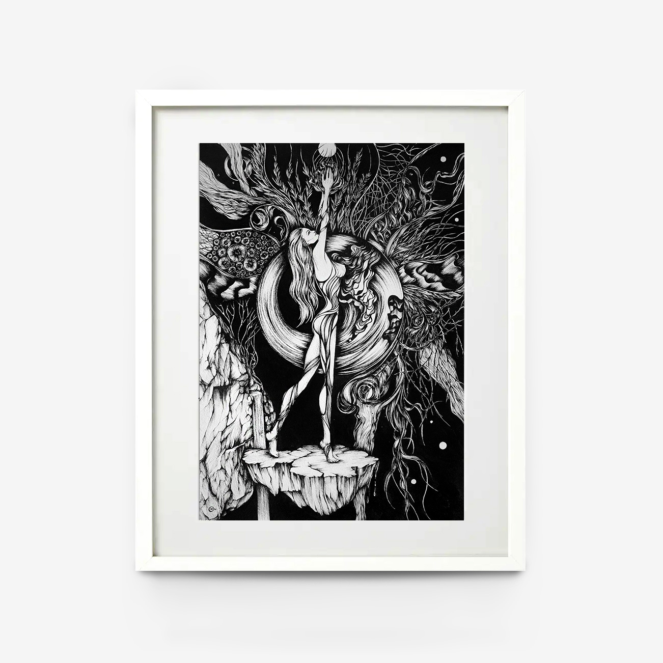 ink drawing, intuitive drawing, artist moscow, mingalevaart, художник график, картина самсара, сюрреализм графика, символизм, 