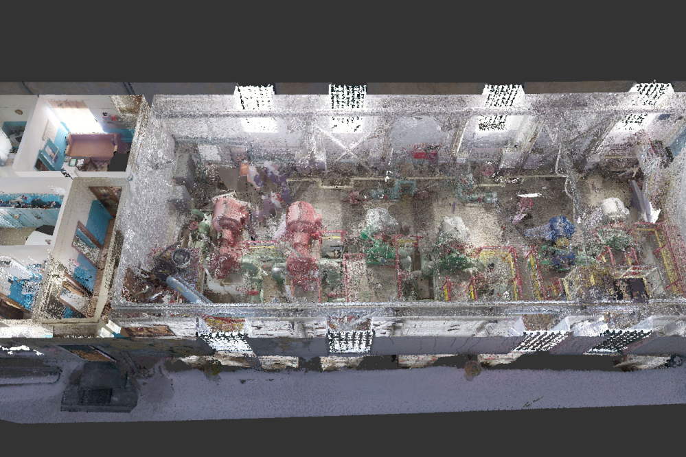A pumping station documented in 3D