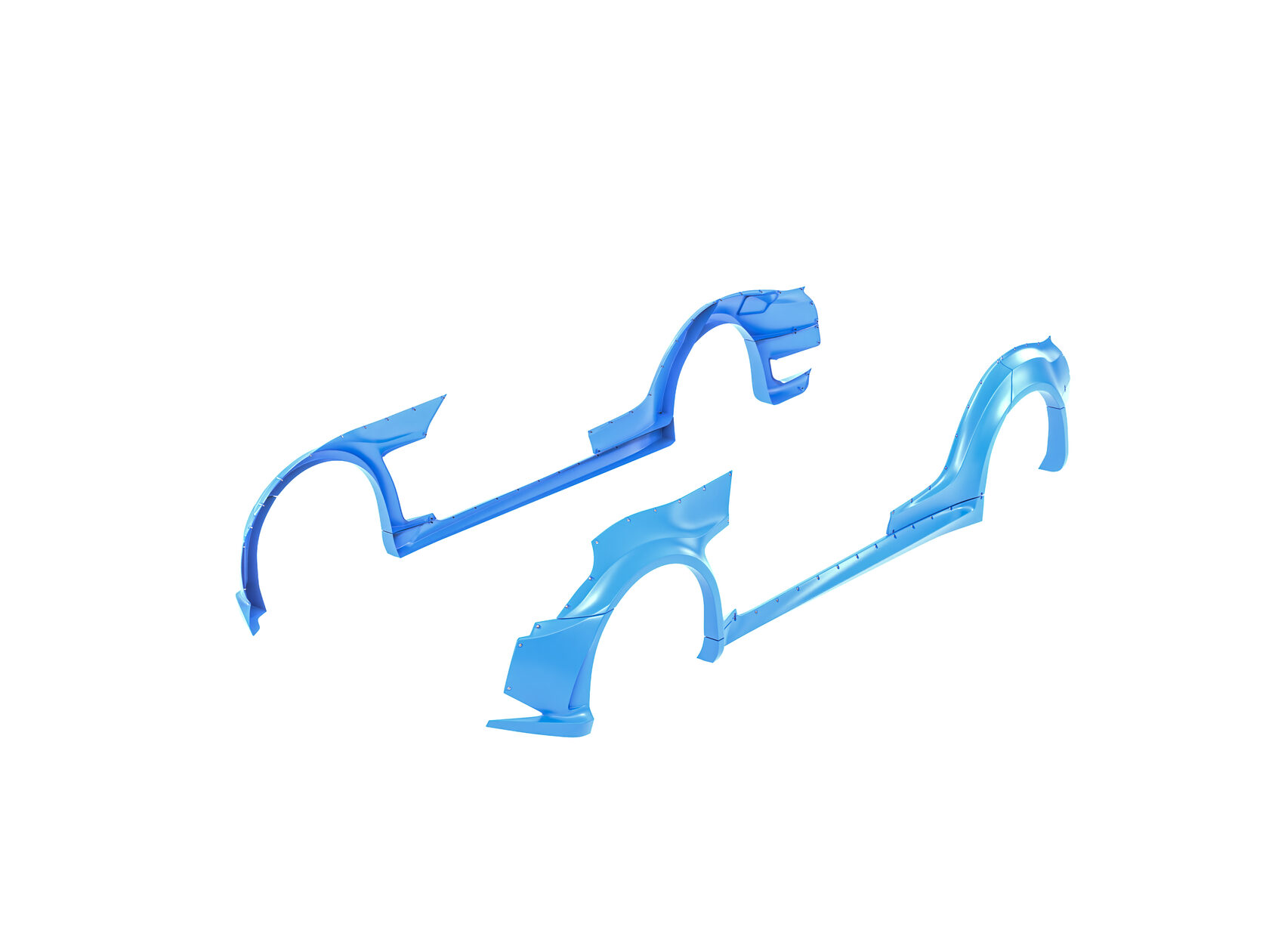 FENDERIST SPEC S Fender Flares Set / WIDE BODY KIT INFINITI G37 / NISSAN SKYLINE V36 2007-2010