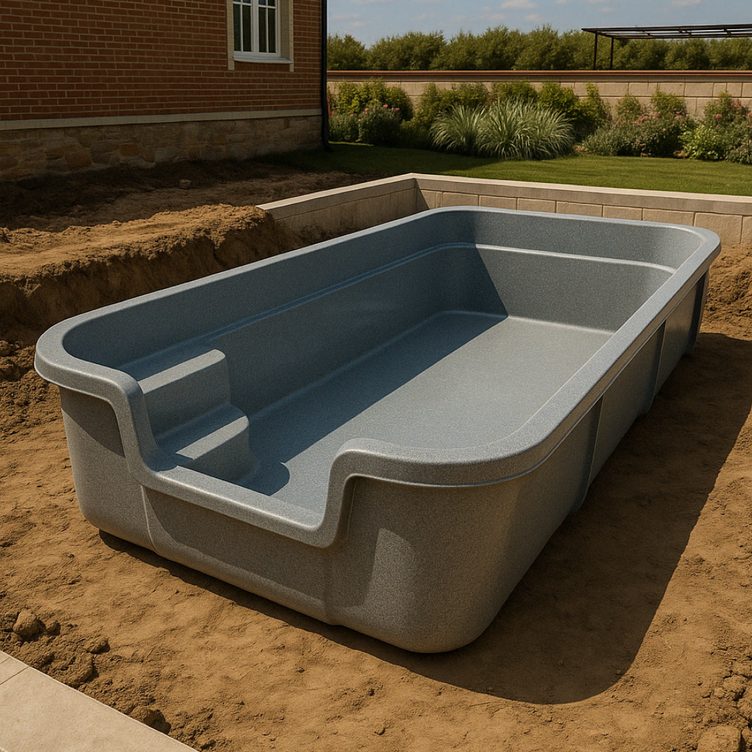 Чаша бассейна на участке