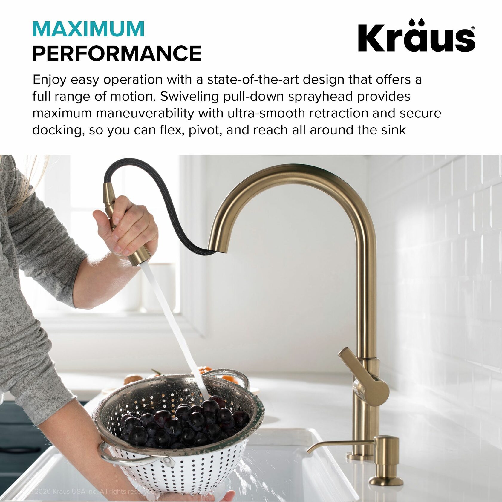 Кухонный смеситель Kraus KPF-2820SFACB - изображение 10