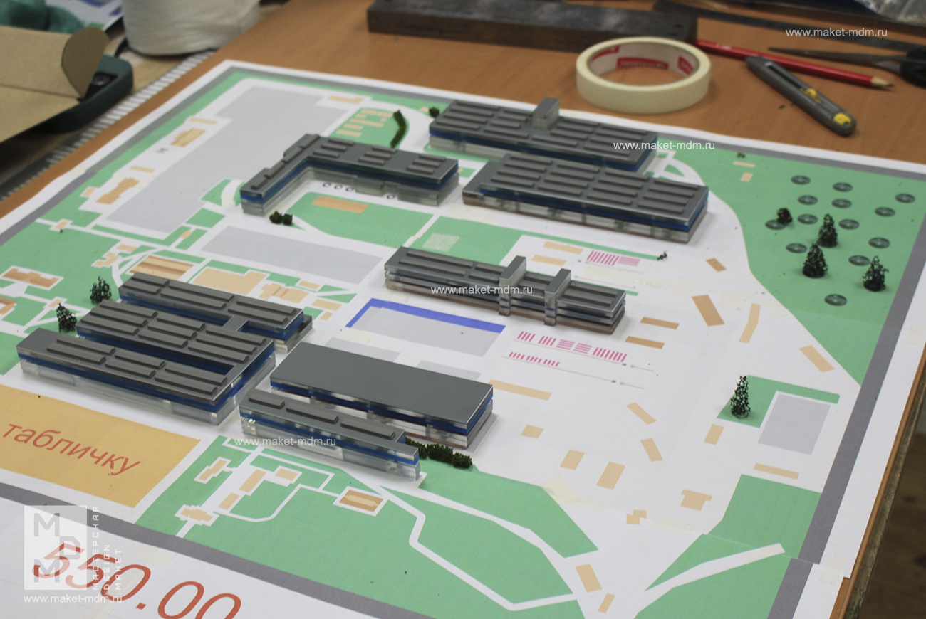 макет завода в подарок 