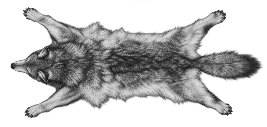 Шкура волка — Canis lupus