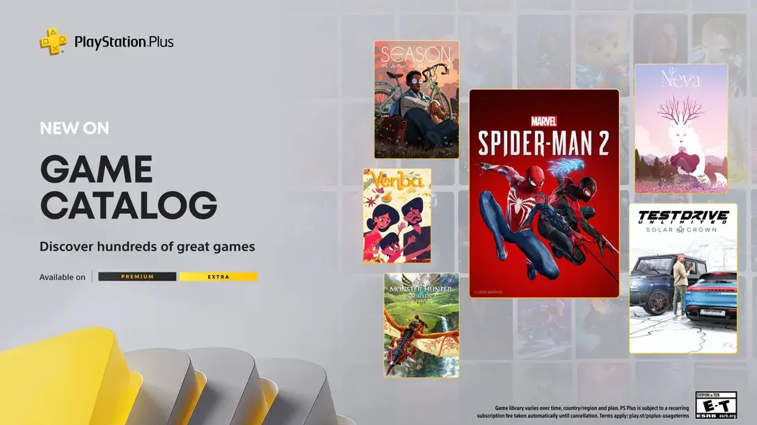 Игровой каталог PlayStation Plus на февраль: Marvel's Spider-Man 2, Test Drive Unlimited Solar Crown, Neva, Season: A Letter to the Future и другие.