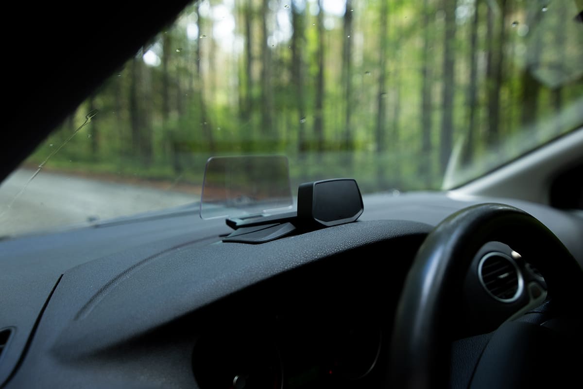 Heads-up display to stay focused on the road