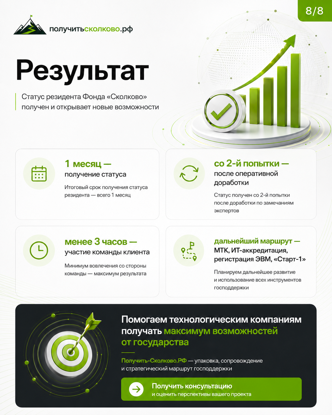 Материал EvGrade Tech для кейса о статусе Сколково