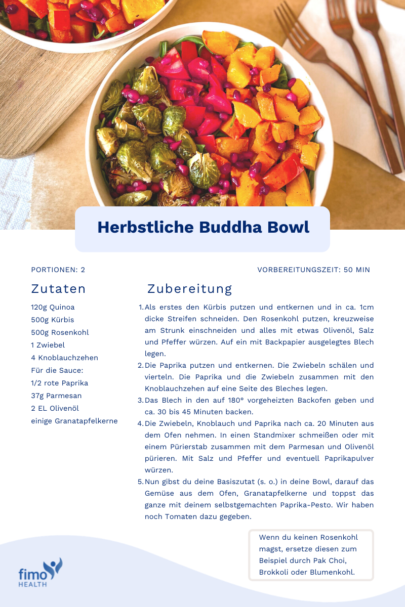 Herbstliche Buddha Bowl