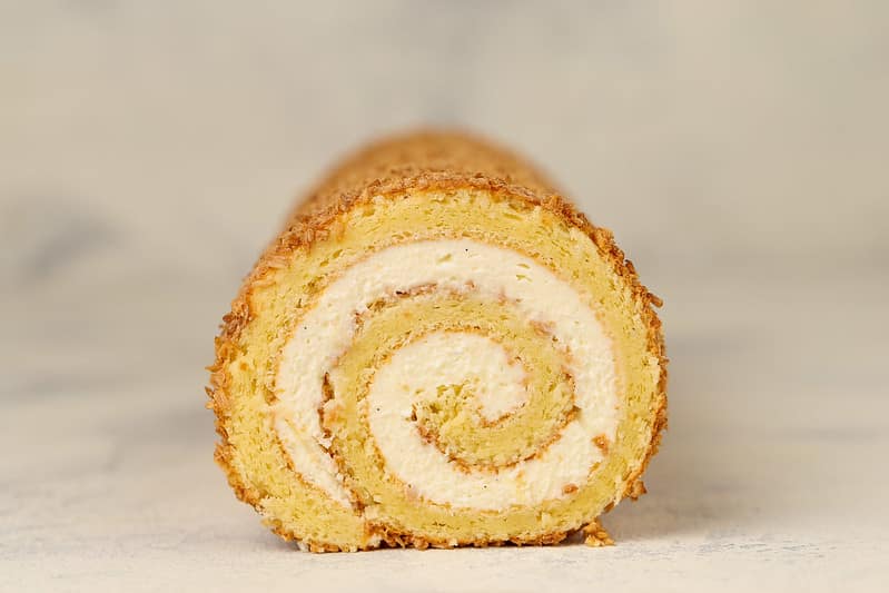 Coconut swiss roll