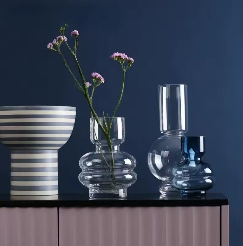 вазы для цветов из прозрачного стекла