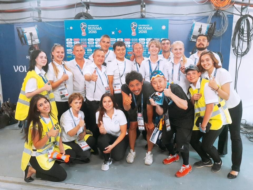 Во время ЧМ по футболу 2018 года Екатерина Савина даже успела поработать волонтёром