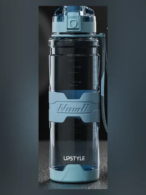 Бутылка UPSTYLE 1000 мл, голубая