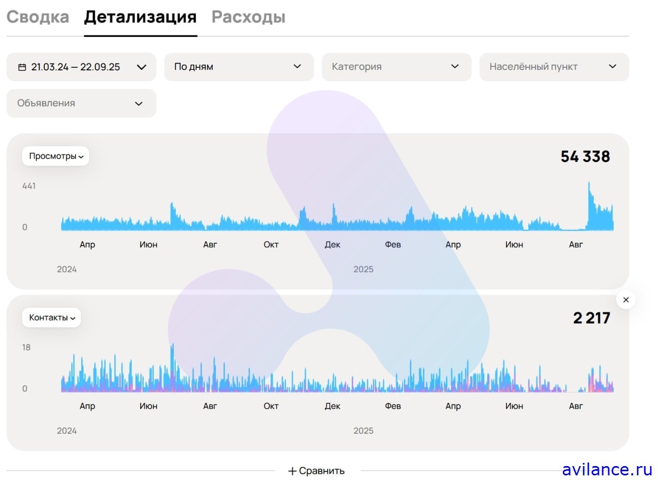 Аккаунт 1 статистика найм персонала пансионат Авито