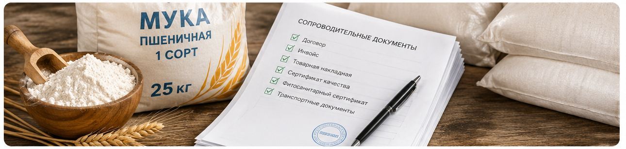 Пакет документов для поставки муки