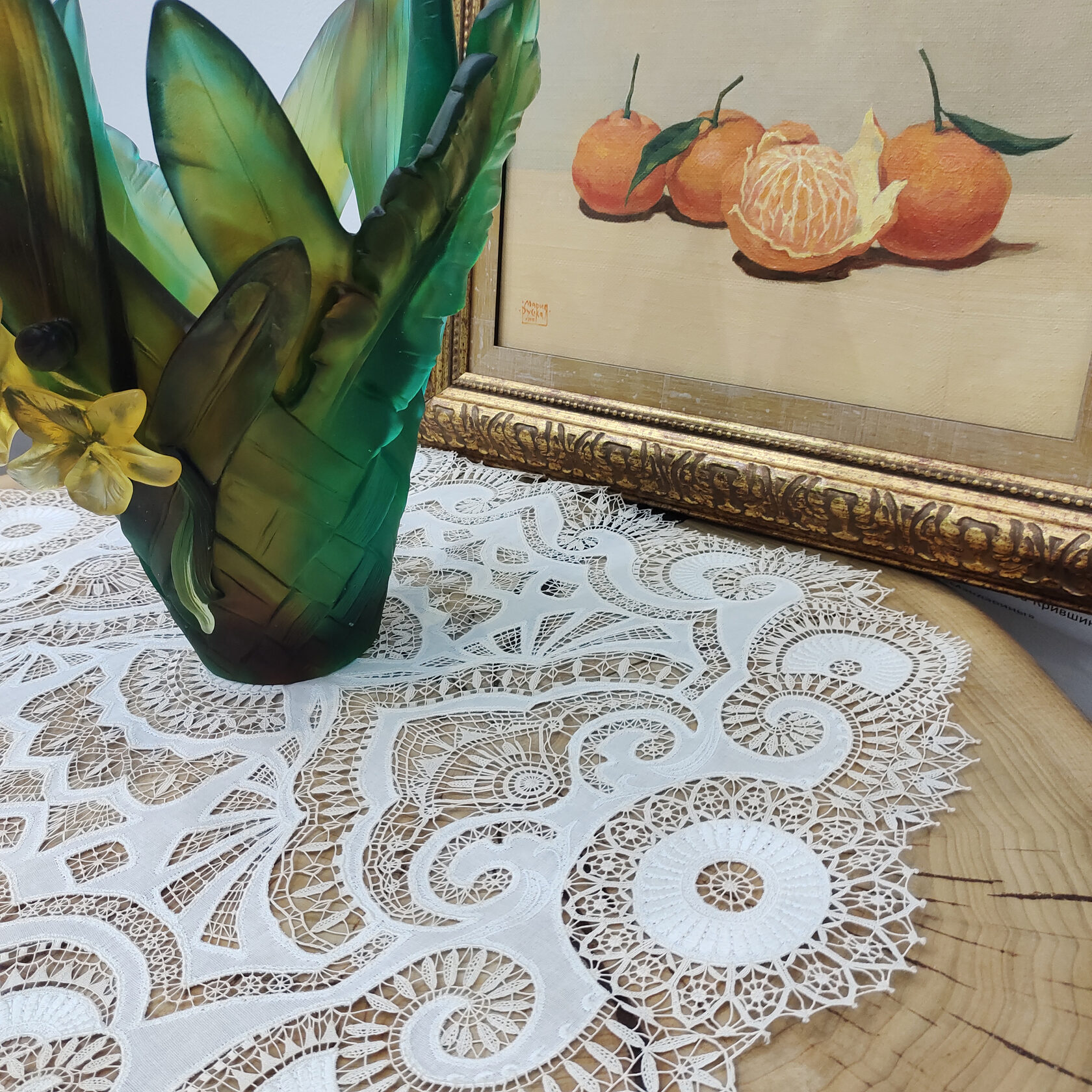 Столешник Кадомский узор Кадомский вениз, Россия Размер: 52 х 76 см. Время вышивки: 7 месяцев (756 ч)