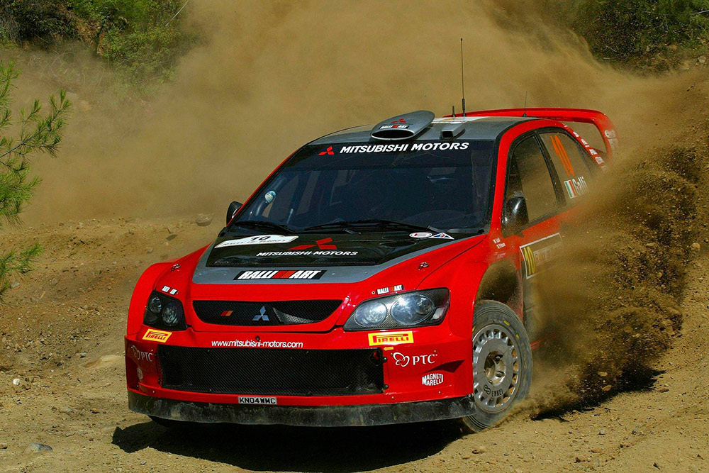 Джиджи Галли и Гвидо д'Аморе, Mitsubishi Lancer WRC 05 (KN04 WMC), ралли Турция 2005