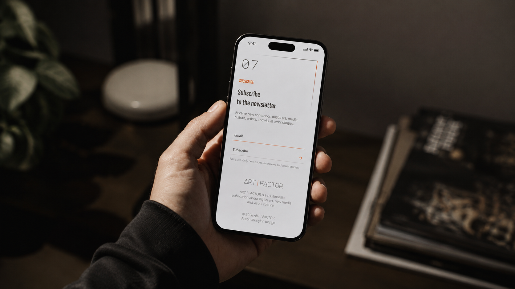ART FACTOR mobile mockup