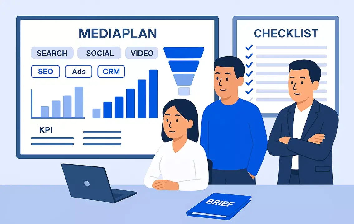 Специалисты Метриум анализируют критерии выбора маркетингового агентства в Алматы