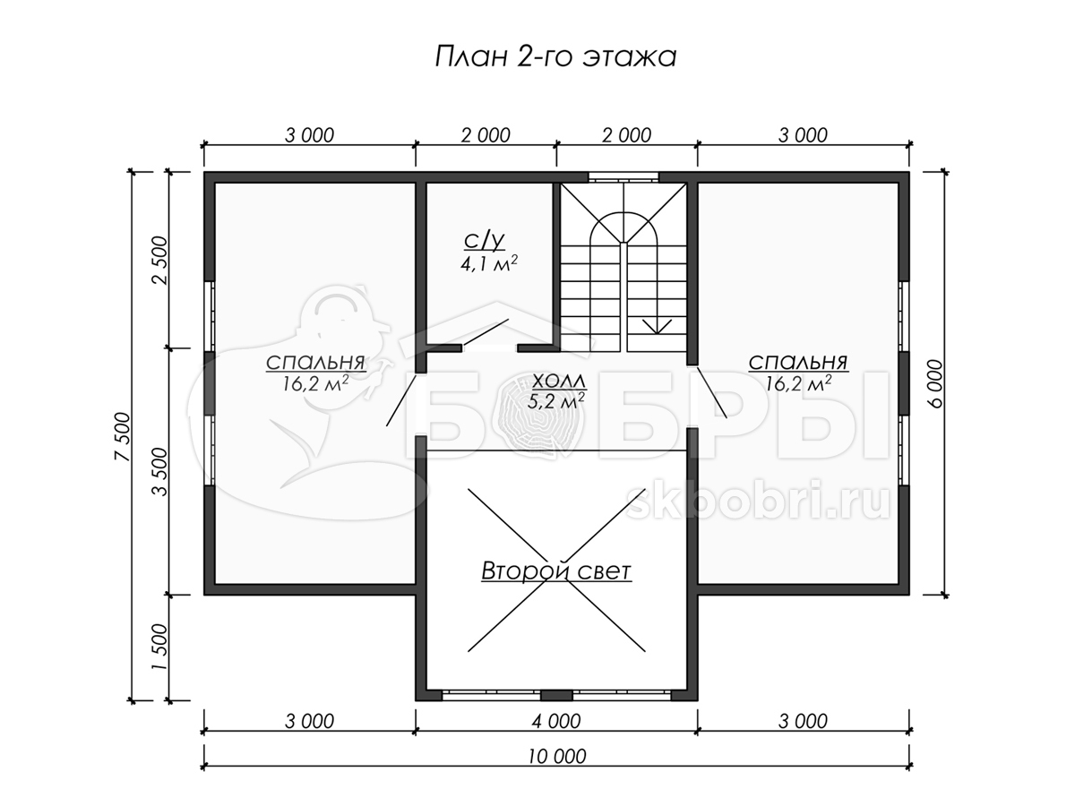 План брусового дома 6х4