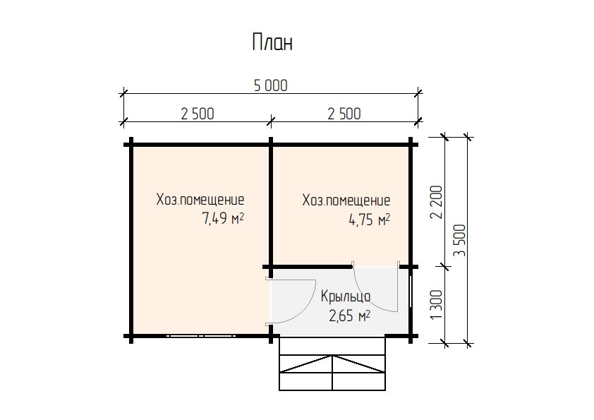 Проект хозблока 3 в 1