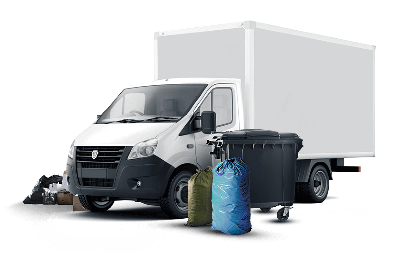 Вывоз мусора контейнером 27м3