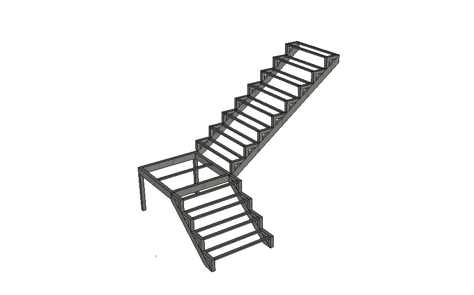 лестница Г образная