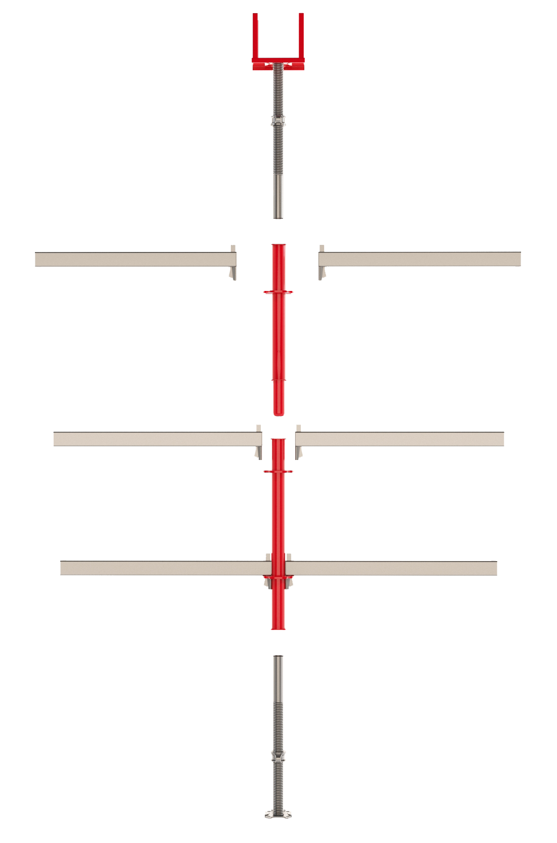 объемная опалубка перекрытий, опалубка на объемных стойках, опалубка, строительная опалубка