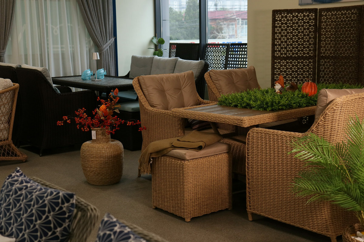 обеденные группы Палермо от Malacca из искусственного ротанга