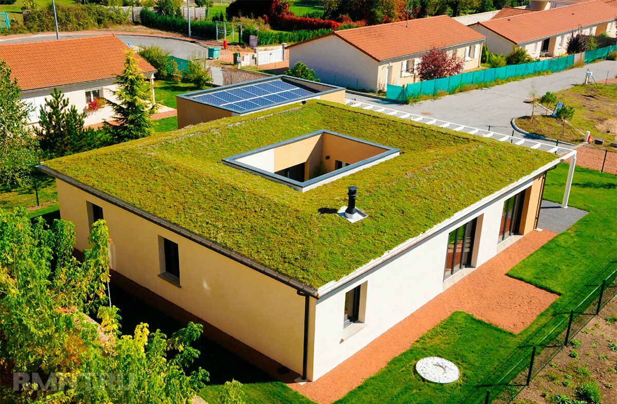 Эксплуатируемая плоская кровля Green Roof