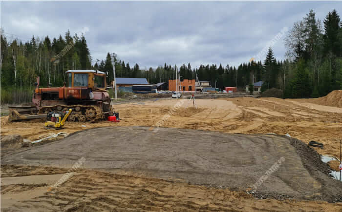 Устройство заезда на участок для проезда техники про производстве строительных работ в спб и ло 