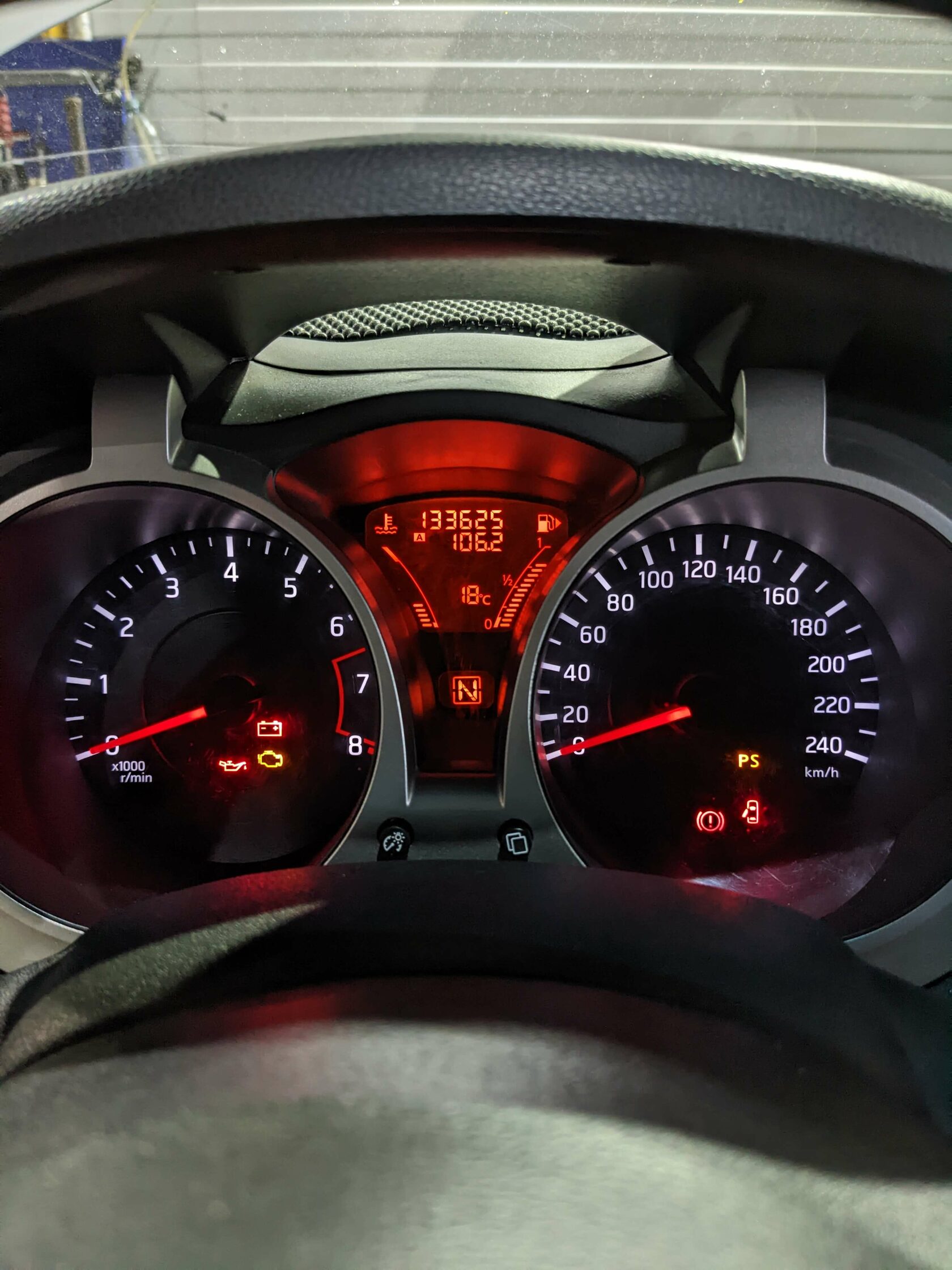 Пробег Nissan Juke при замене масла