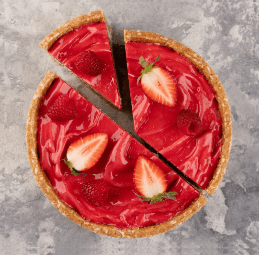 Raspberry-Mojito cheesecake photo
