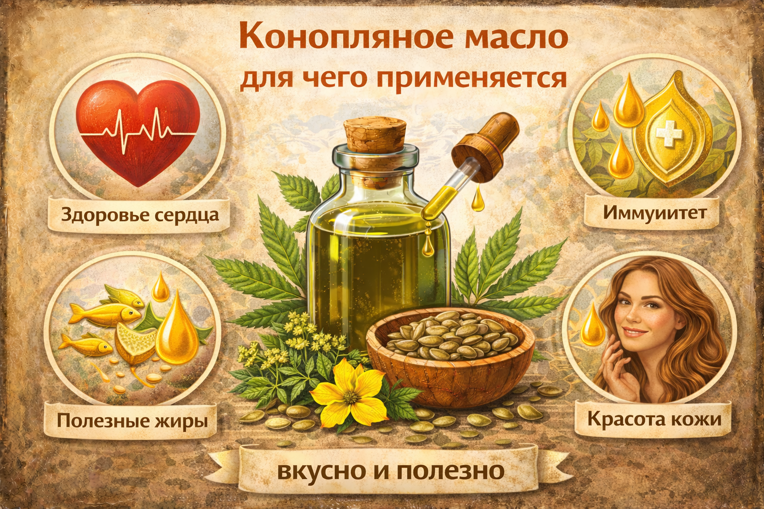 Конопляное масло: для чего применяется